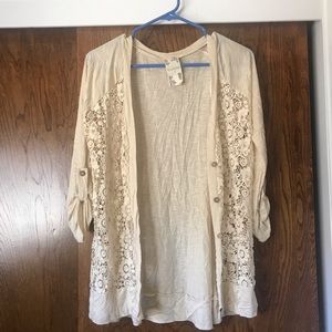 !! 3 for 25 !! Blu-Pepper lace cardigan
